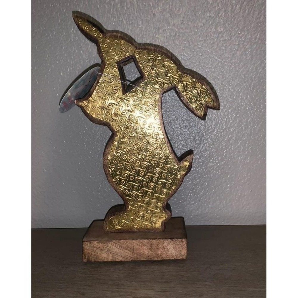 NWT Easter Mommy and Baby Bunny Stand